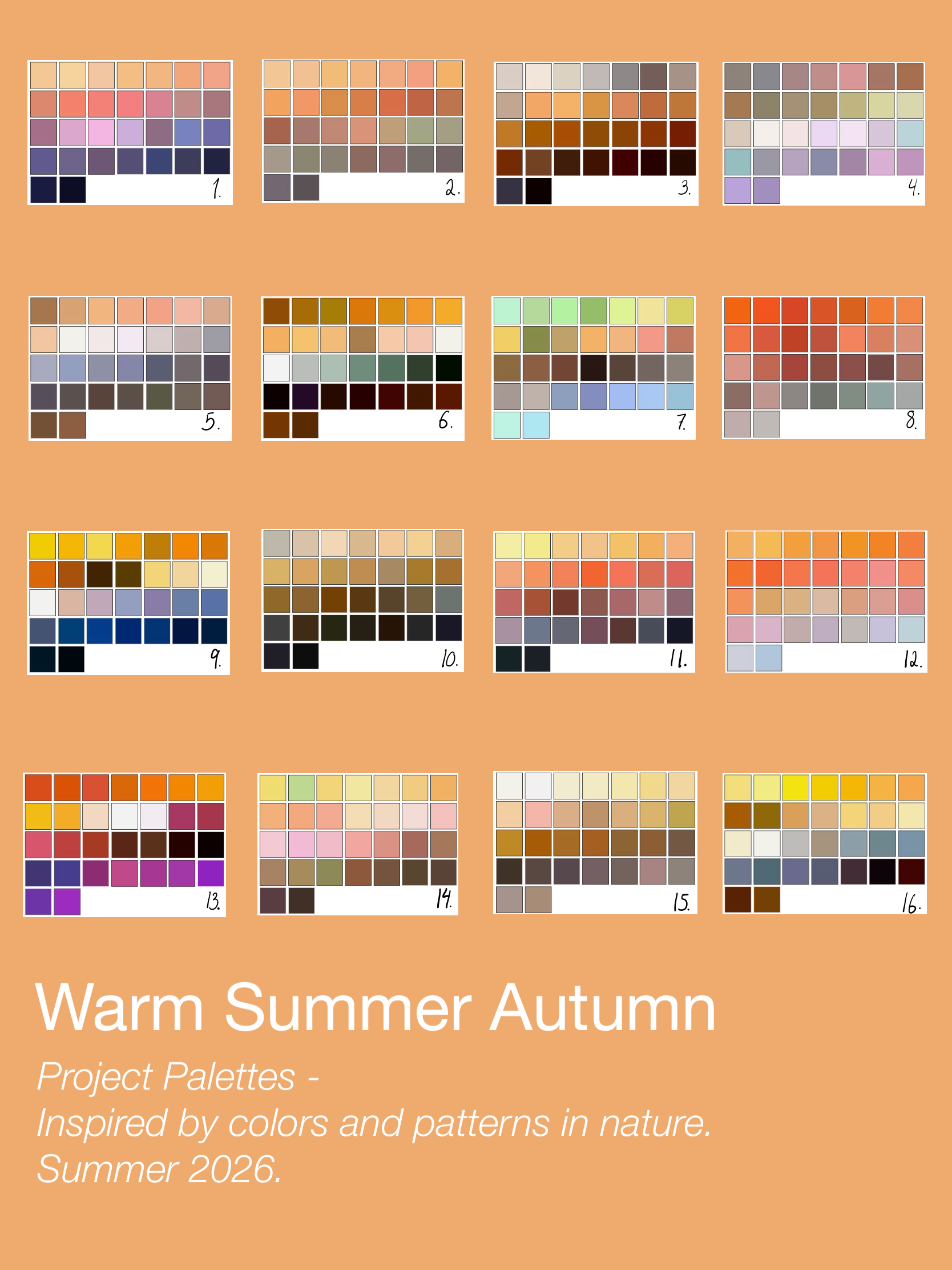 Warm Summer Autumn Palette